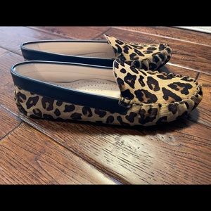 Cole Haan genuine fur driving loafers, never worn and brand new. Womens size 8.